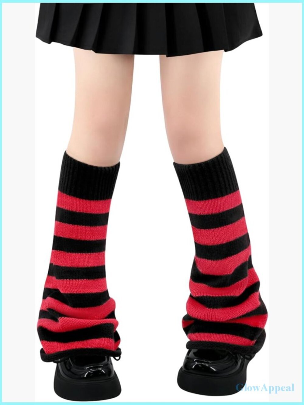 Japanese Kawaii Long Knit Leg Warmers High Stretch Acrylic Y2K Gothic Socks